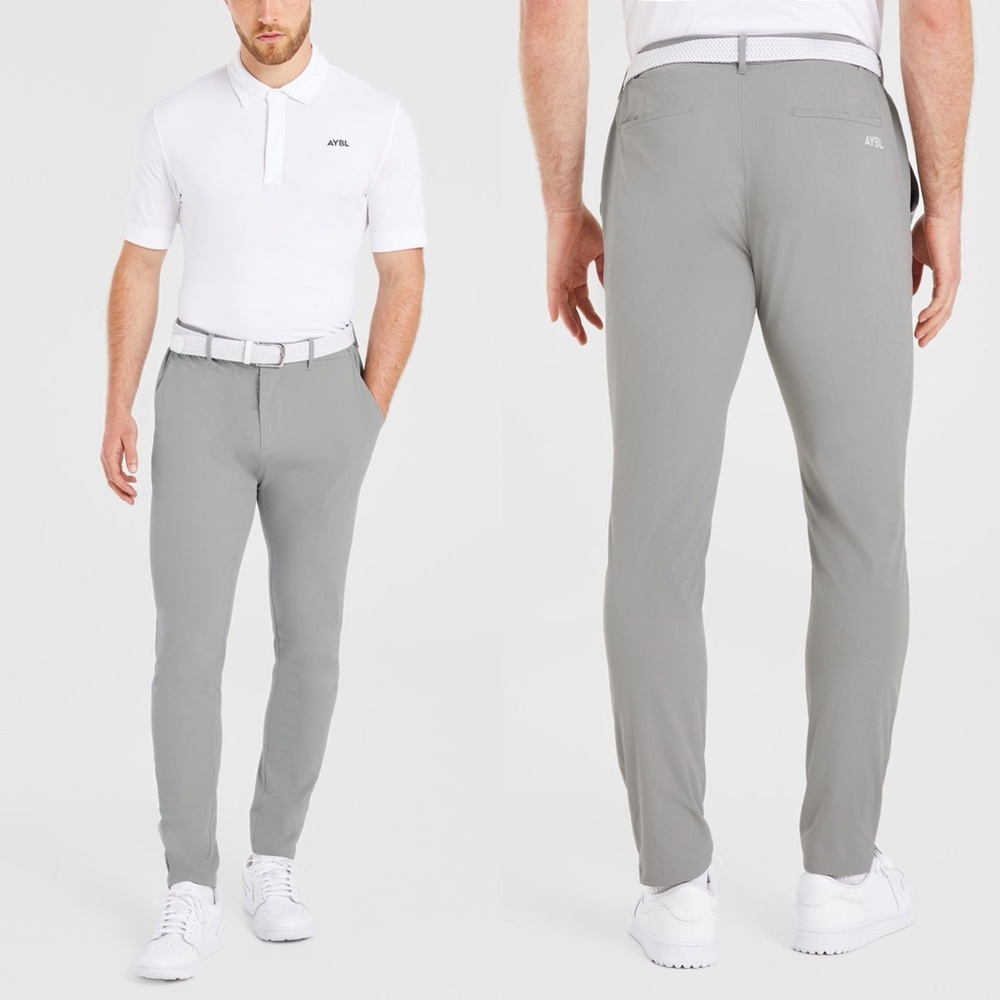 NEW! AYBL Men’s Performance Trousers Sz Large Gray 
Golf Office Travel Gym.  21